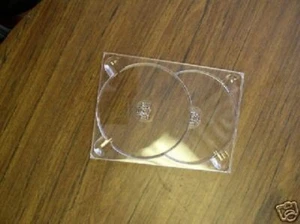 200 CLEAR DOUBLE 2 DVD DIGITRAY DIGI-TRAY 1/4" SPINE THICKNESS - SF20 - Imagen 1 de 1
