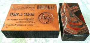 Vintage Printing Blocks 2 Flavors Alfred N. Hertz & another - Picture 1 of 3