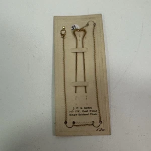 Cadena de alfiler de pelo vintage rellena de oro 12k - Imagen 1 de 5