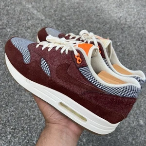 Nike Air Max 1 Houndstooth Bronze Eclipse Total Orange size 10.5 - Afbeelding 1 van 9