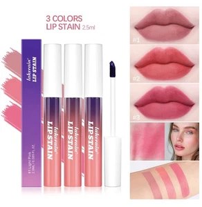3PCS Peel Off Lip Stain Set - Long-Lasting Matte Lip Gloss, Nude Waterproof Lip - Picture 1 of 11