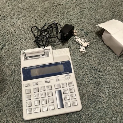 Texas Instruments TI-5032 SV Calculator Power W/Cord Paper Home Desktop - Image 1 of 4