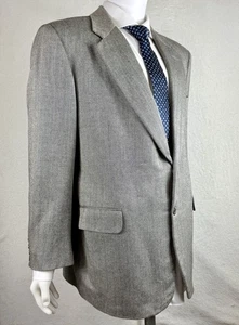 Neiman Marcus Hombre Gris Espiga Cachemira Talla 46 Regular Usado en Excelente Condición - Imagen 1 de 12