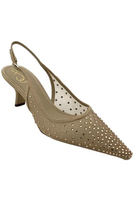 Sam Edelman Bianka 网眼露背泵 棕褐色 — 第 1/3 张图片