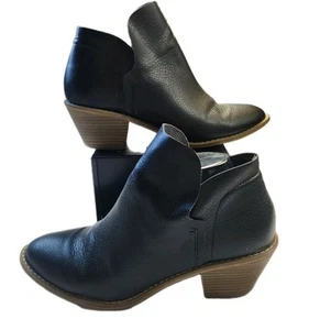 Universal Thread Damen Stiefeletten Größe 9,5 schwarz Slipper Indie Raw Stiefel - Bild 1 von 19