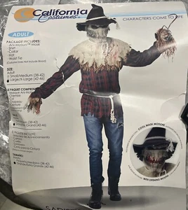 California Costumes Sadistic Scarecrow Adult Size Large/ XL. Halloween - Picture 1 of 5