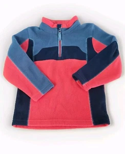Obermeyer Boys 3/4 Zip/ Color Block Pattern/ Fleece Pullover Size Small - Picture 1 of 11