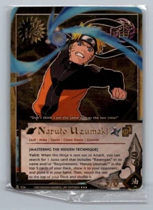 1x NARUTO CCG UZUMAKI "MASTERING HIDDEN TECHNIQUE" 524 GOLD HOLO FOIL SEALED - Picture 1 of 1