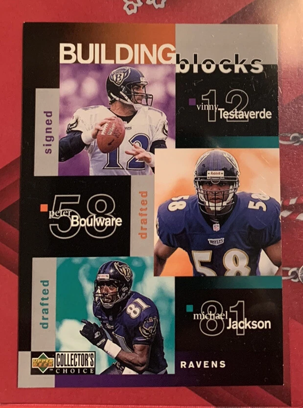 1997 Collector's Choice Football Card #380 Testaverde/Jackson/Morris/Alexander - Image 1 of 2