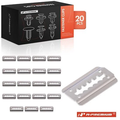 Clips de retención de tira de parachoques de metal plateado A-Premium de 20 piezas para camioneta Toyota Celica Foto 1 de 4
