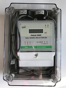 DAE P204-200-S KIT1,UL Outdoor kWh Meter,3p4w(3 hot wire,1N), 200A,20/208v,3CTs 