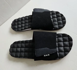 Volcom Herren schwarz und weiß Liege Schieber Flip Flops Größe 12 Sandalen - Bild 1 von 9