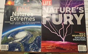Nature Lot of 2 Time Nature's Extremes & Life Nature's Fury - Picture 1 of 3