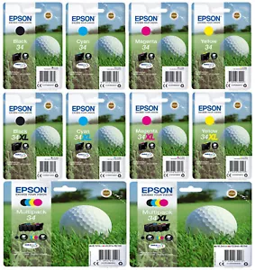 Original Epson 34, 34XL Ink Cartridge, WorkForce Pro WF-3720DWF, WF-3725DWF, LOT - Picture 1 of 20