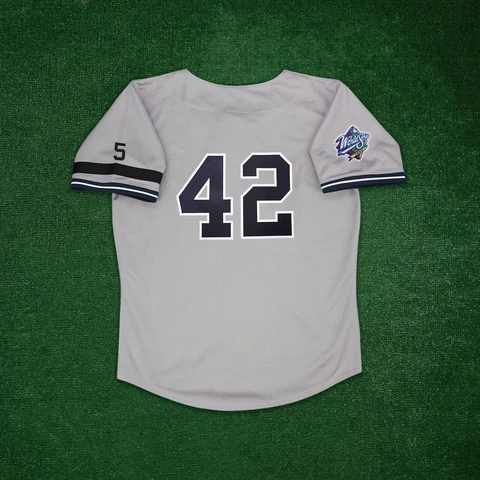 Mariano Rivera 1999 New York Yankees Cooperstown Men's World Series Road Jersey Cover