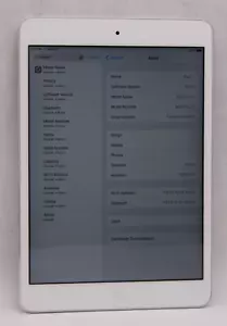 Apple iPad Mini 2nd gen A1489 16GB Silver WIFi *USED* *READ* - Picture 1 of 3
