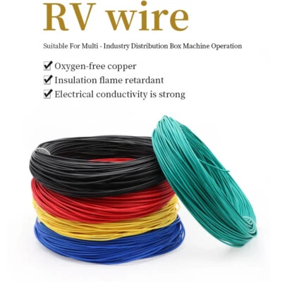 0.5mm² RV Single Core Flexible Wire Pure Copper Cores PVC Electrical Wire Cable - Image 1 of 4