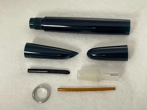Vintage PARKER 51 Fountain Pen parts ~ 1947 VACUMATIC barrel set ~ BLUE ~ ExC - Picture 1 of 2