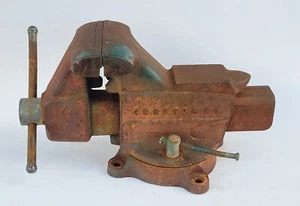 VINTAGE CRAFTSMAN NO. 506-51811 SWIVEL BENCH VISE 5" JAWS HEAVY DUTY TOOL USA - Picture 1 of 13
