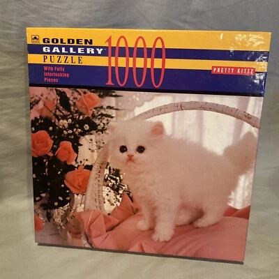 Rompecabezas Golden Gallery “Pretty Kitty” 1000 piezas sellado/sin abrir Foto 1 de 4