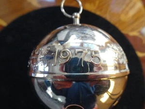 WALLACE 1975 CHRISTMAS ISSUE SLEIGHBELL -SILVERPLATE- NO BOX - Picture 1 of 4