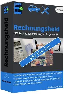 KFZ PDF Rechnungsprogramm, Werkstatt Software, Autowerkstatt Programm, Pkw - Bild 1 von 4