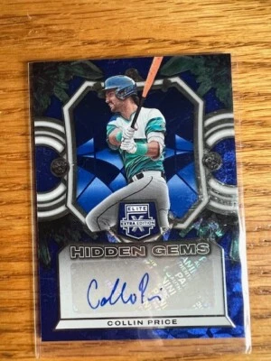 2023 ELITE EXTRA EDITION HIDDEN GEMS AUTO #HG-CPC COLLIN PRICE RC HOUSTON  - Image 1 of 2