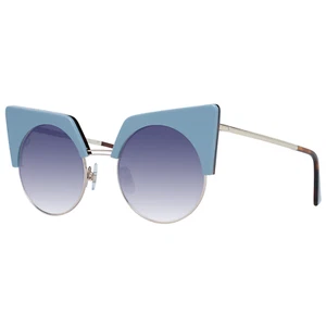 Occhiali da sole web donna sunglasses lenti blu sfumate specchio cat eye firmati - Imagen 1 de 3