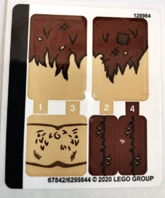 乐高 75967 全新哈利波特贴纸 仅 100% 原装 Umbridge 套装贴花 — 第 1/2 张图片