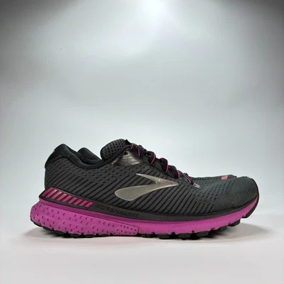 Brooks Adrenaline GTS 20 Black Purple Running Shoes 1202961B062 Women’s Size 7 - Image 1 of 4
