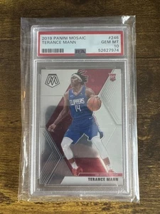 2019-20 Panini Mosaic Terance Mann Rookie Card PSA 10 - Picture 1 of 2