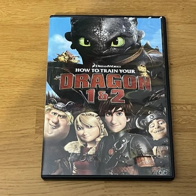 How to Train Your Dragon 1 & 2 (DVD 2-Disc Set) Animated — - Image 1 of 2