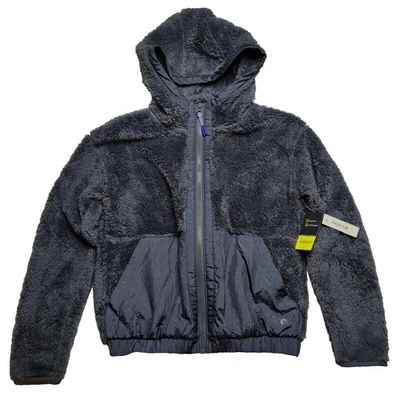 Chaqueta con Capucha XERSION Piel Sintética Súper Suave Gris Orión Cremallera - Niños Grande 14 NUEVA Foto 1 de 4