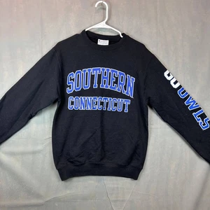 Champion Southern Connecticut Sweatshirt Gr. S schwarz Rundhals Go Eulen Logo - Bild 1 von 8