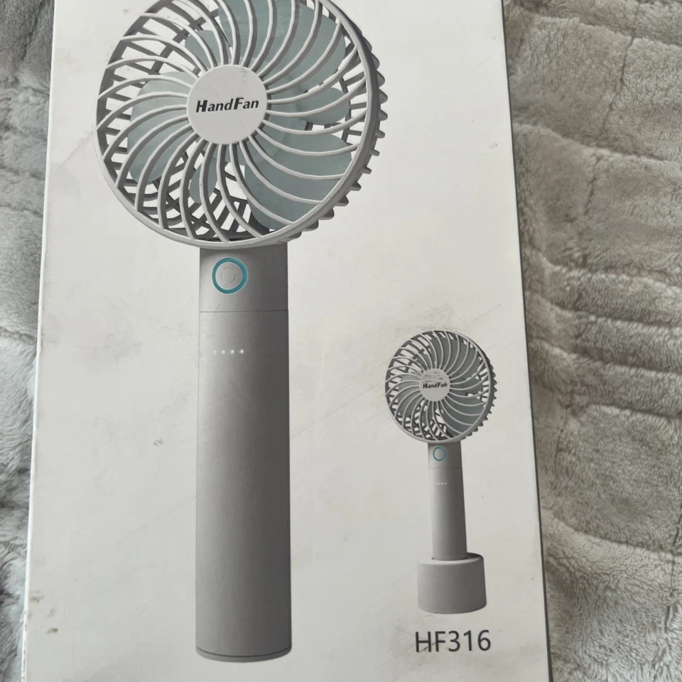 HandFan 便携式手持风扇 迷你个人风扇 带可拆卸手柄 5 Spee... — 第 1/3 张图片