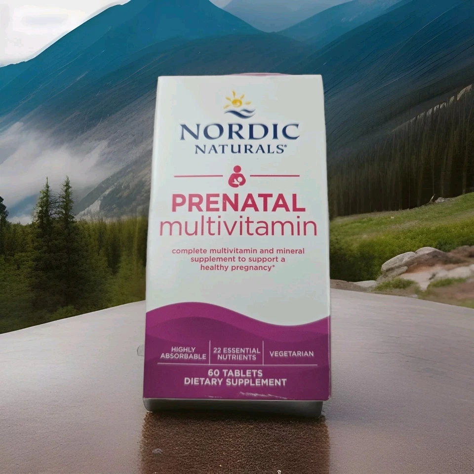 Comprimidos multivitamínicos prenatales Nordic Naturals - 60 unidades Foto 1 de 4