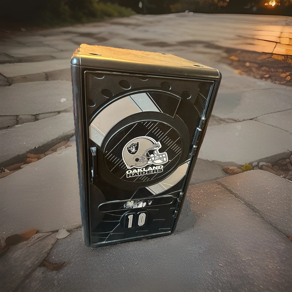 "Armario de plástico Suncast vintage de los Raiders de Los Ángeles raro de la NFL 24""" Foto 1 de 4