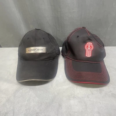 Лот из 2 Kenworth грузовик шляпы логотип шляпа металлический с надписью логотип с пламенем крышка - Изображение 1 из 4