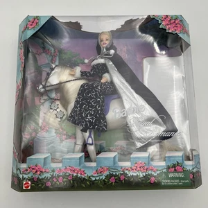 Barbie Royal Romance Puppe 1999 Geschenkset blond mit weißem Pferd blau Umhang Kleid - Bild 1 von 9