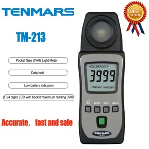 Medidor de luz de radiación UVA UVAB tamaño bolsillo TENMARS TM-213 290 ~ 390 nm # - Imagen 1 de 5