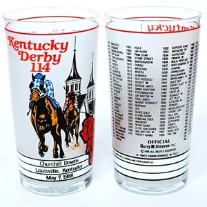 Zwei Vintage 1988 Kentucky Derby offizielle neuwertige Julep Glas - Churchill Downs M900 - Bild 1 von 9