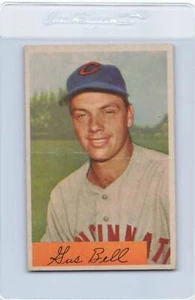 Bowman #124 1954 Gus Bell Redlegs Fair *1342 - Imagen 1 de 2