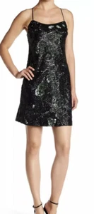 NWT $278 Vera Wang Sequin Cocktail Dress in Black/Green Size 14 - Picture 1 of 12