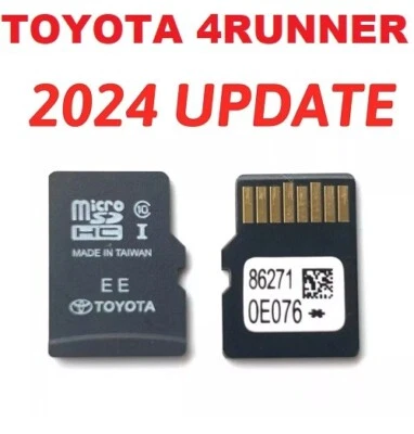 TOYOTA 4RUNNER GPS UPDATE 2024 NAVIGATION MICRO SD CARD OEM 86271 0E076 USA/CA - Image 1 of 2