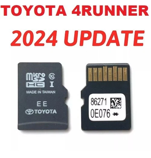 TOYOTA 4RUNNER GPS UPDATE 2024 NAVIGATION MICRO SD CARD OEM 86271 0E076 USA/CA - Image 1 of 2