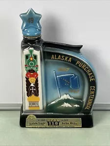 Jim Beam Decanter Whisky Alaska Acquisto Centenario 49° Stato Vintage Vuoto - Foto 1 di 9