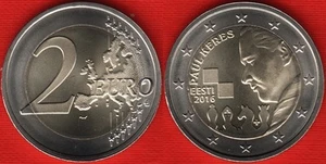 Estonia 2 euro 2016 "Paul Keres" BiMetallic UNC - Picture 1 of 1