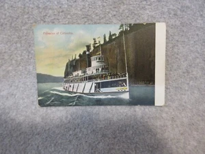 PALISADES of COLUMBIA RIVER Oregon PADDLE WHEELER STEAMSHIP RaRe Old POSTCARD - Picture 1 of 2