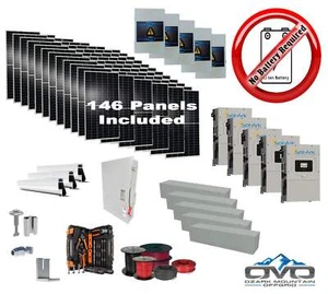 80KW Complete Offgrid Solar Kit + 5x 15K Sol-Ark Inverter +80.3KW Solar with Mou - Picture 1 of 3