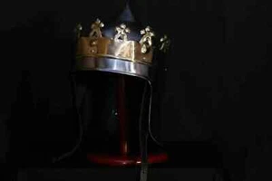 Mittelalter Normannen Wikinger Helm Richard King Helm Norman King Helmet Halloween - Bild 1 von 6